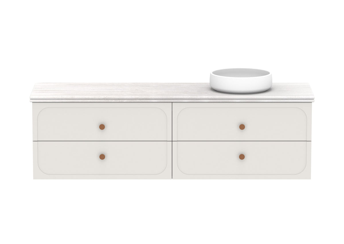 ADP Madden Wall Hung Vanity 1800mm right offset bowl, front view