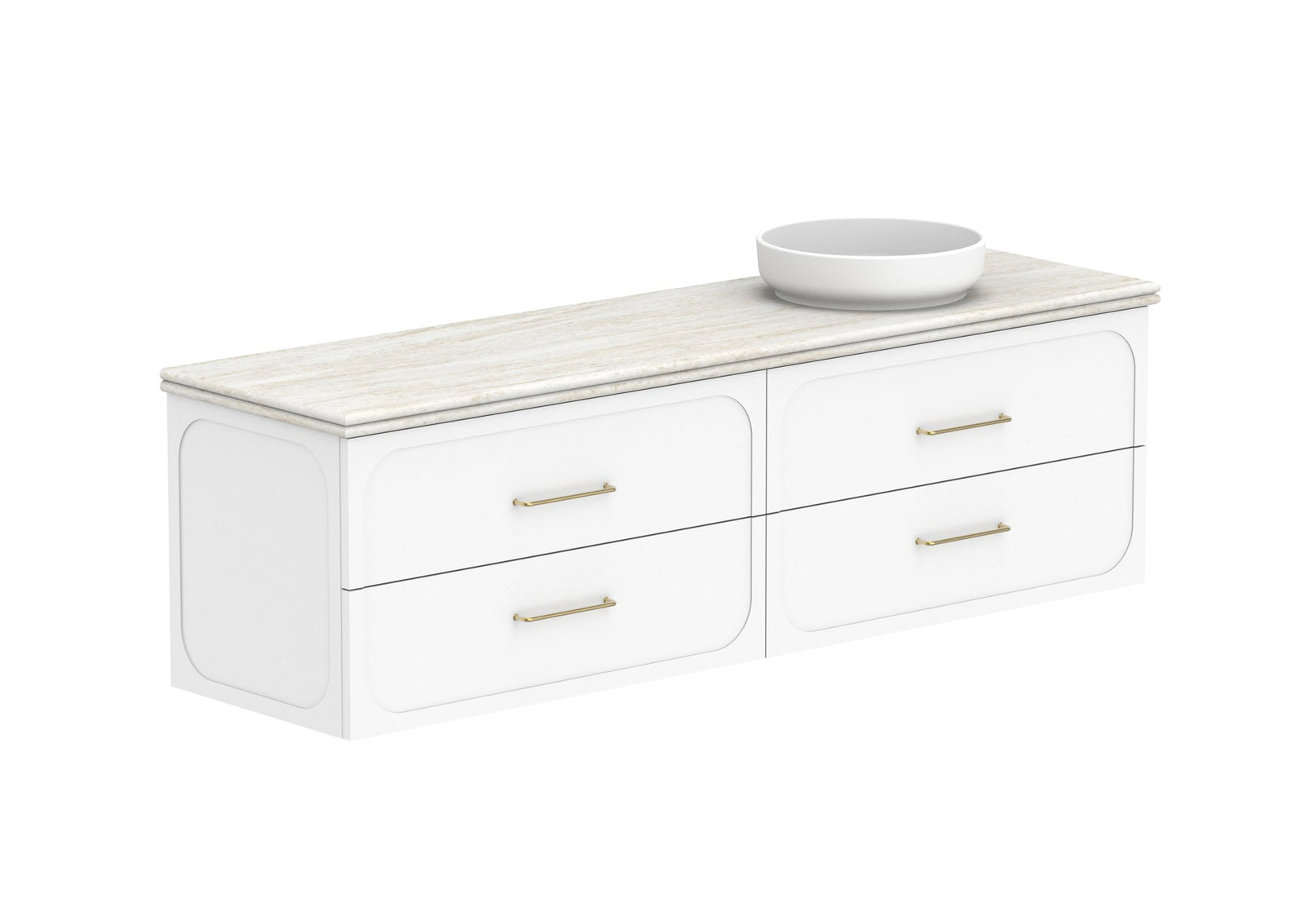 ADP Madden Wall Hung Vanity 1800mm right offset bowl