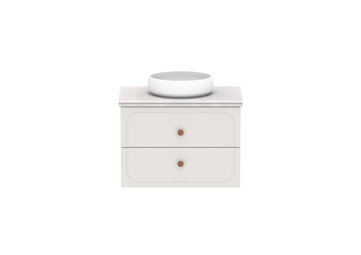 ADP Madden Wall Hung Vanity 750mm centre bowl, front view