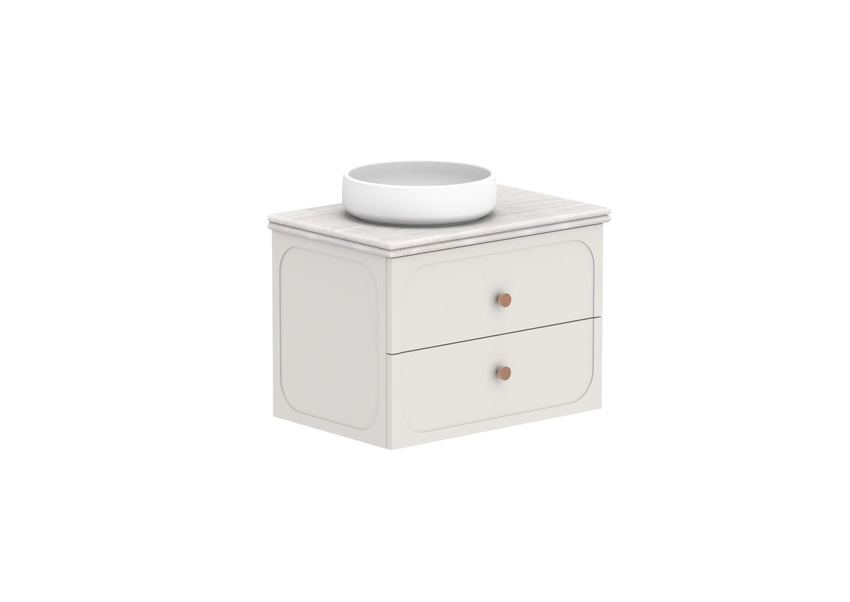 ADP Madden Wall Hung Vanity 750mm left offset bowl