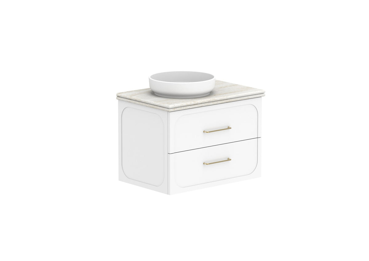 ADP Madden Wall Hung Vanity 750mm left offset bowl