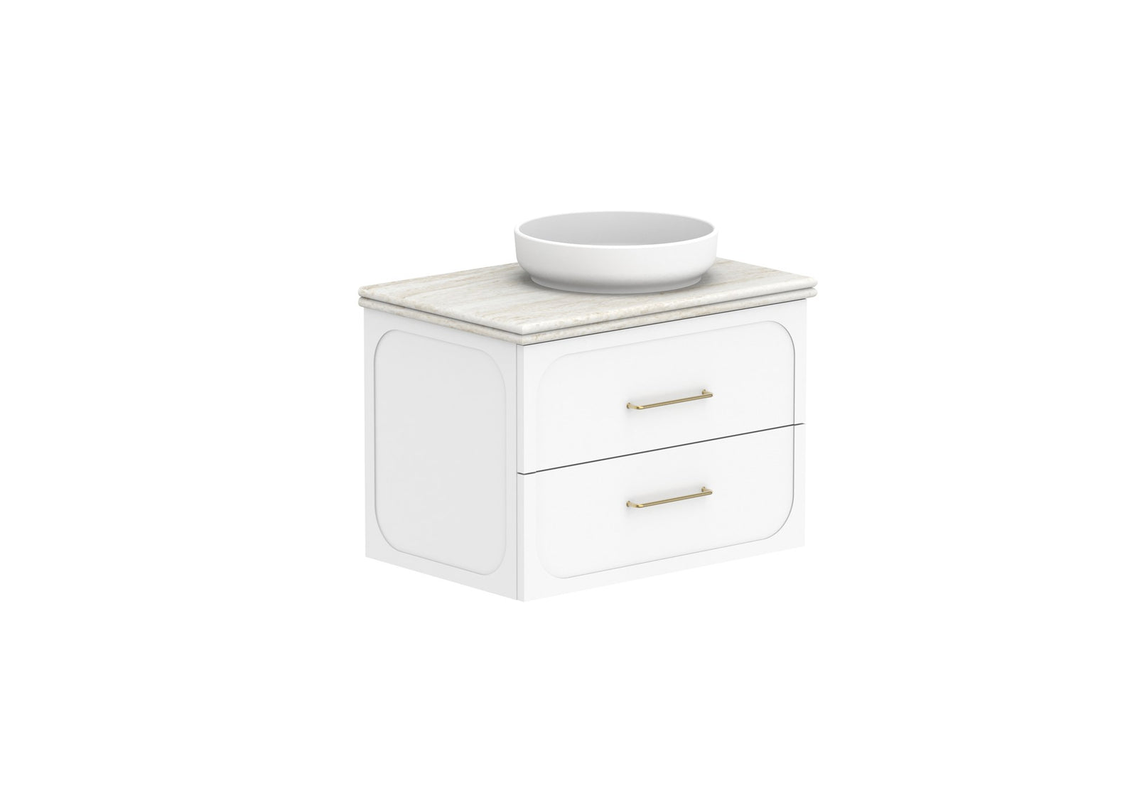 ADP Madden Wall Hung Vanity 750mm right offset bowl