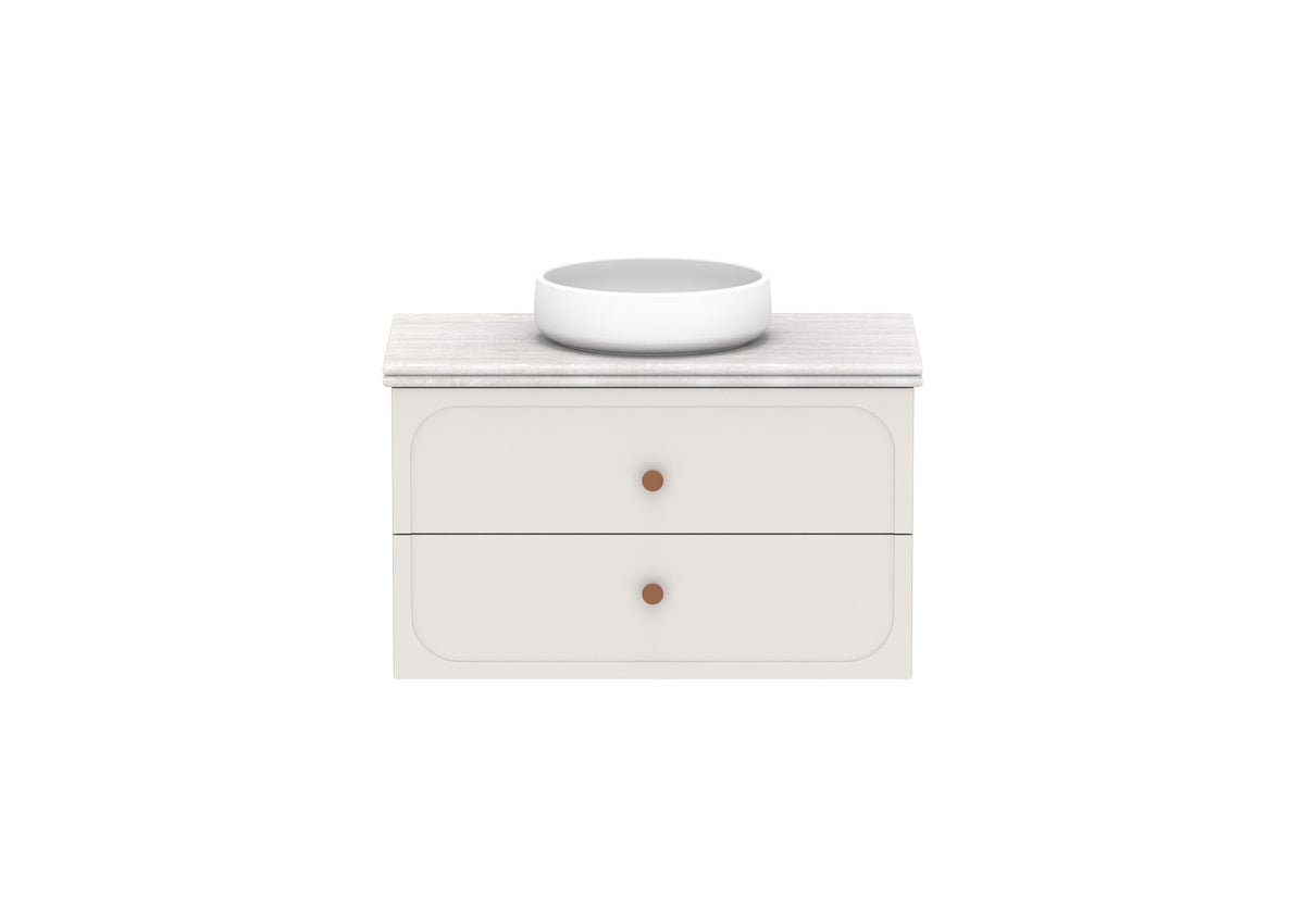 ADP Madden Wall Hung Vanity 900mm centre bowl, front view