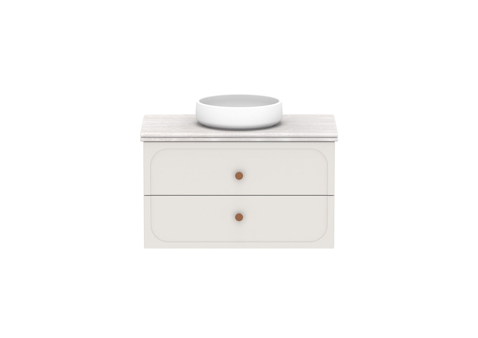 ADP Madden Wall Hung Vanity 900mm centre bowl, front view