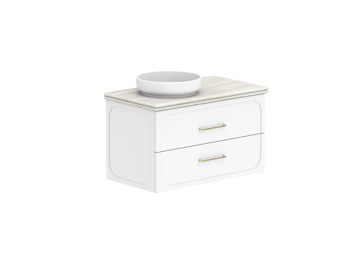 ADP Madden Wall Hung Vanity 900mm left offset bowl