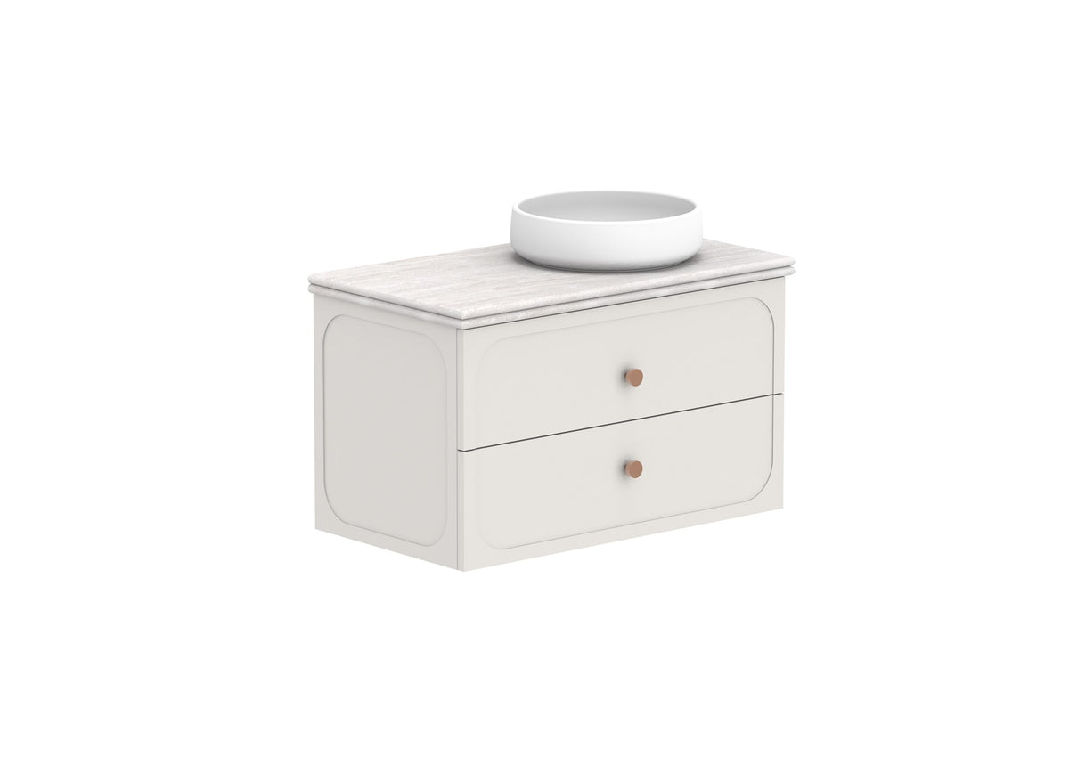 ADP Madden Wall Hung Vanity 900mm right offset bowl