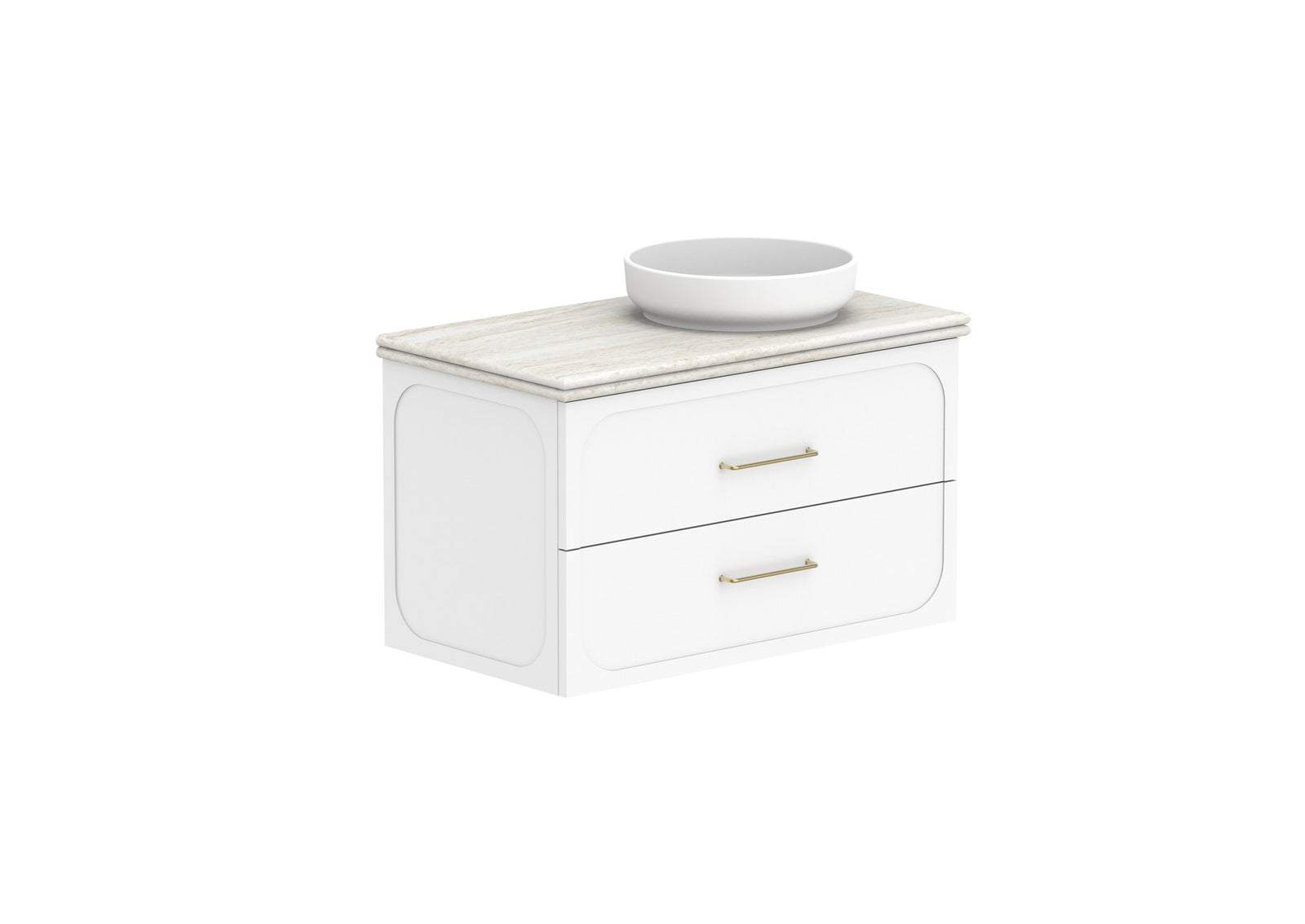 ADP Madden Wall Hung Vanity 900mm right offset bowl