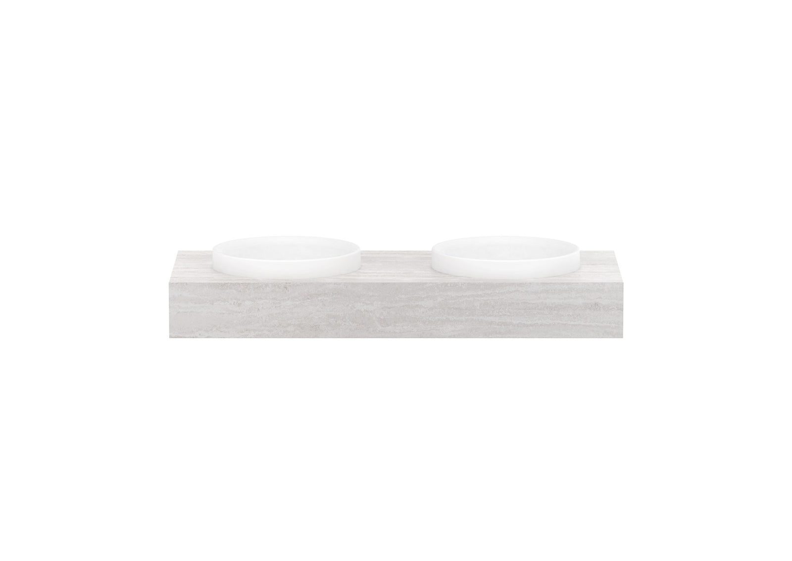 ADP Michel Wall Hung Vanity 1200mm double bowl, front view