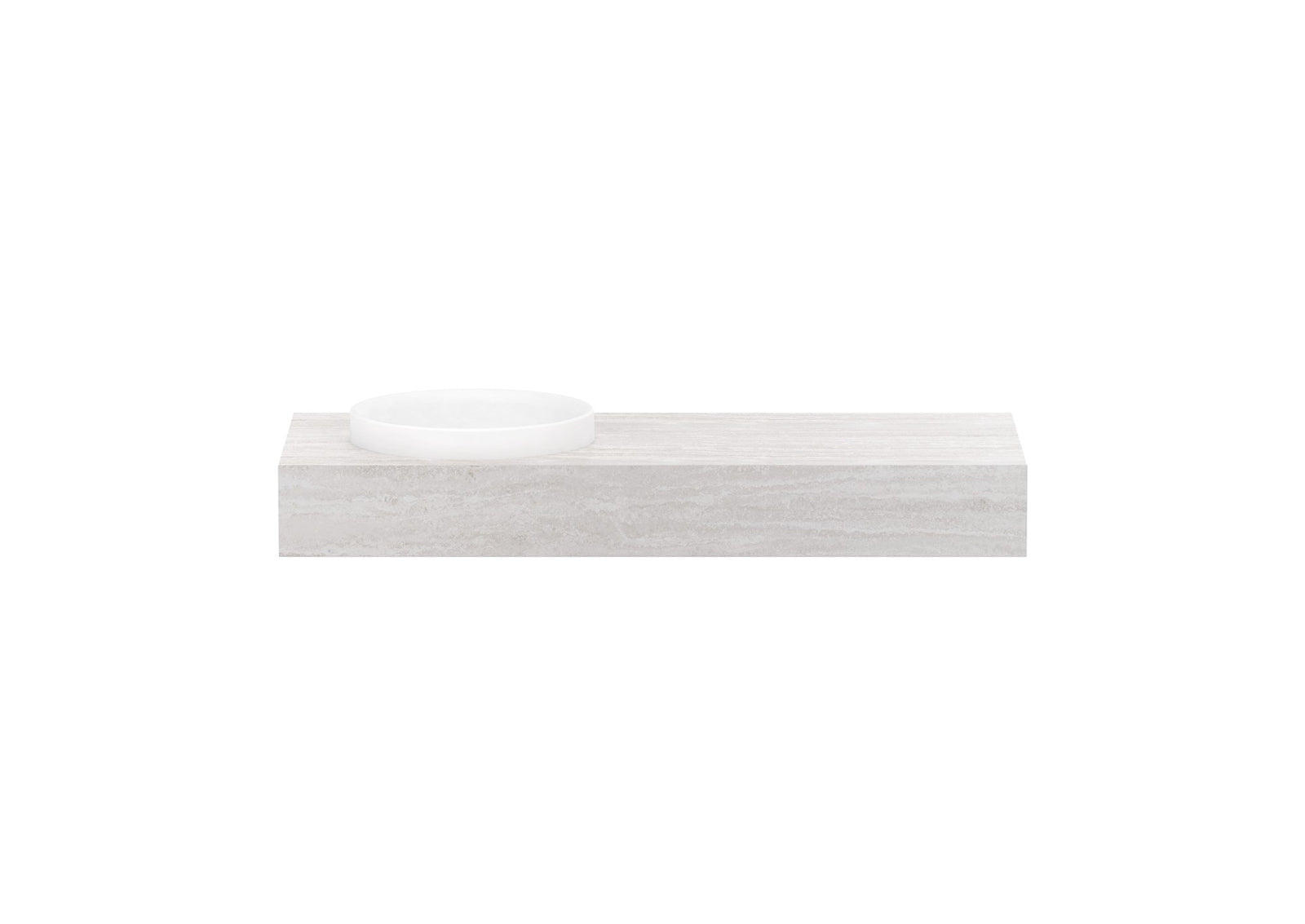 ADP Michel Wall Hung Vanity 1200mm left offset bowl, front view