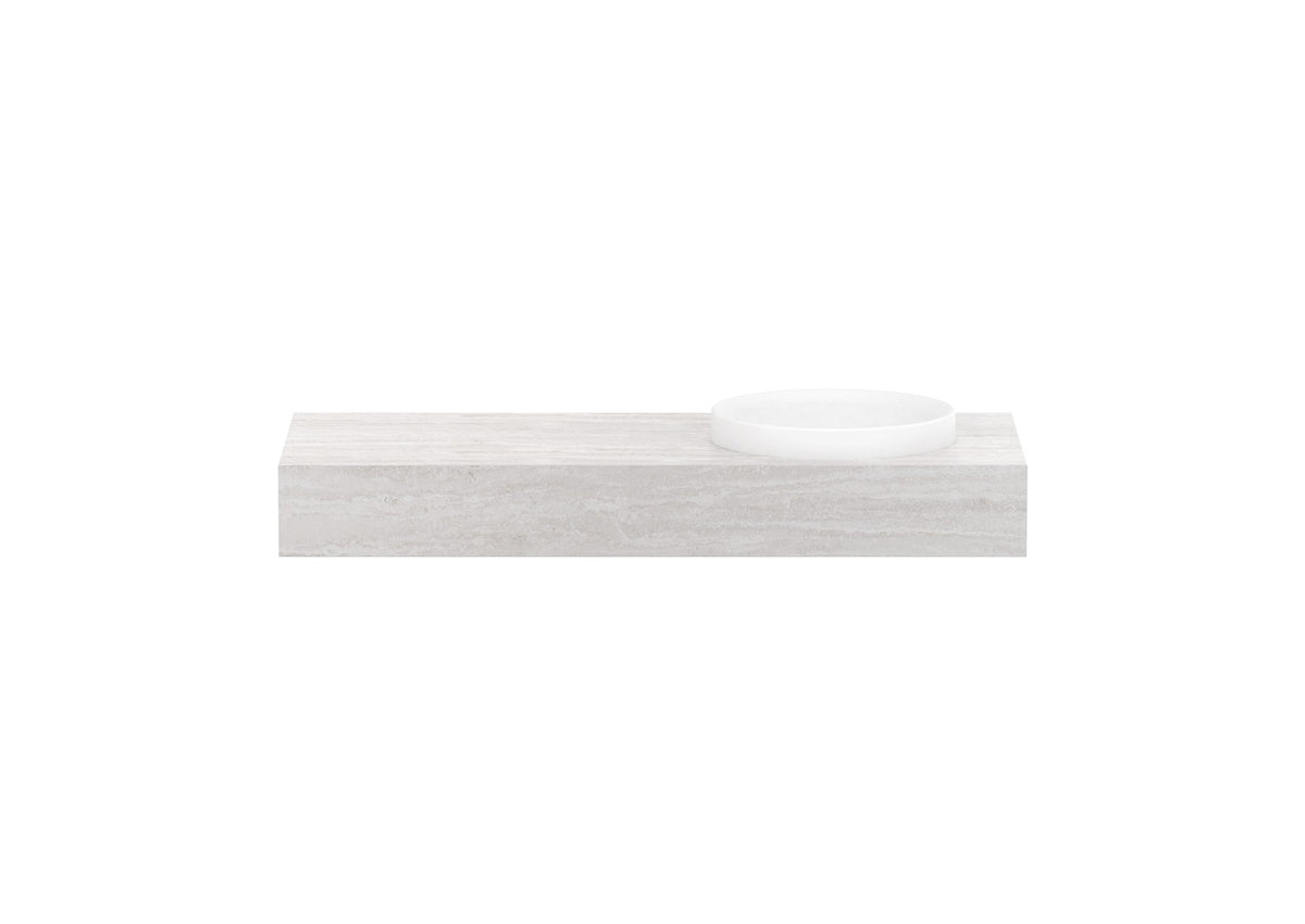 ADP Michel Wall Hung Vanity 1200mm right offset bowl, front view
