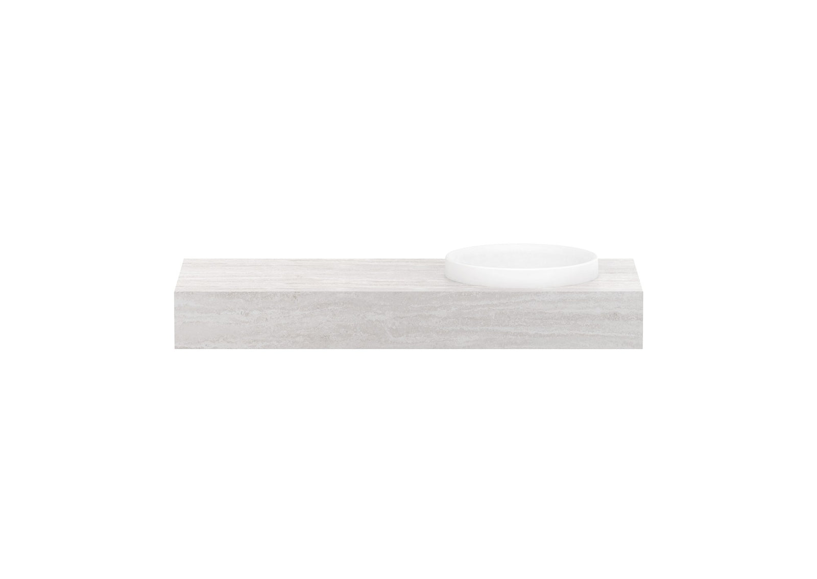 ADP Michel Wall Hung Vanity 1200mm right offset bowl, front view