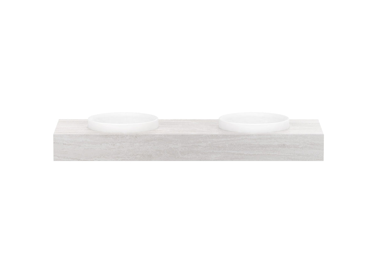 ADP Michel Wall Hung Vanity 1500mm double bowl, front view