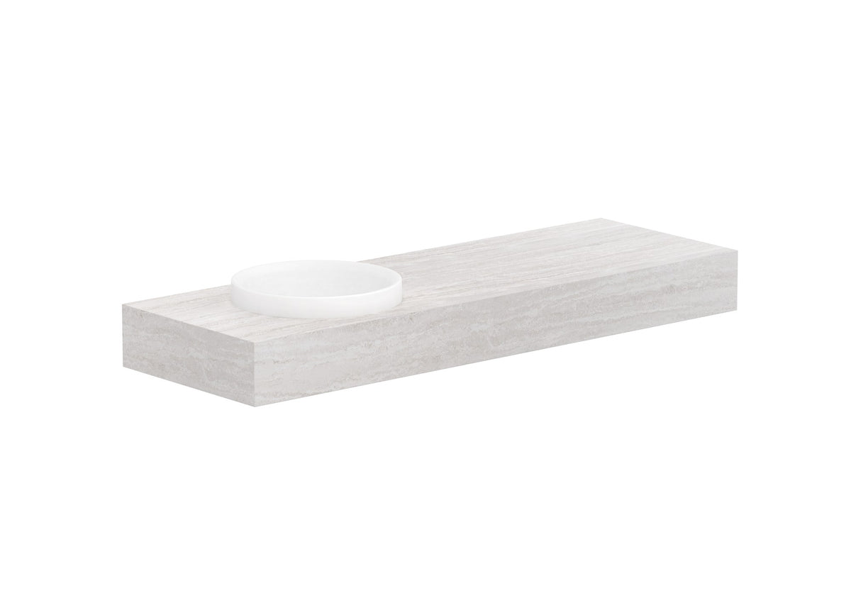 ADP Michel Wall Hung Vanity 1500mm left offset bowl
