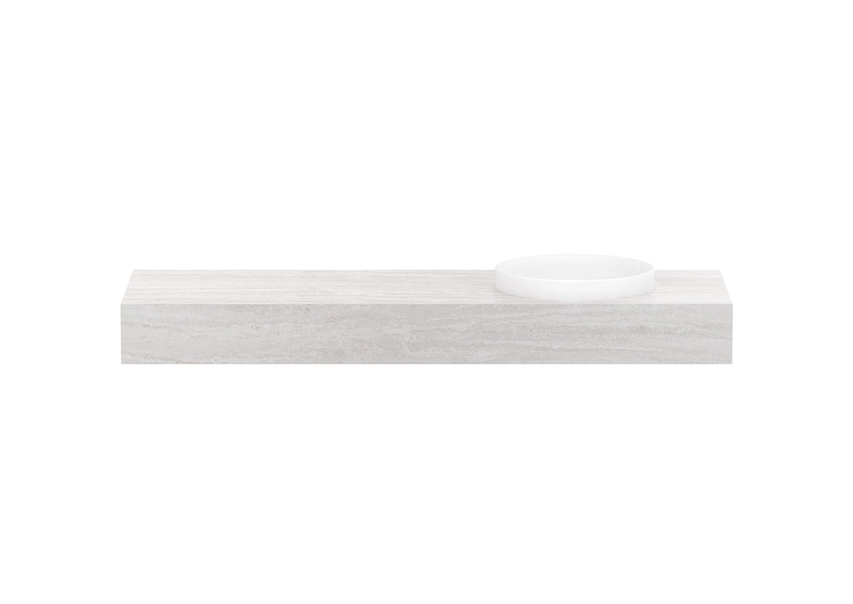 ADP Michel Wall Hung Vanity 1500mm right offset bowl, front view