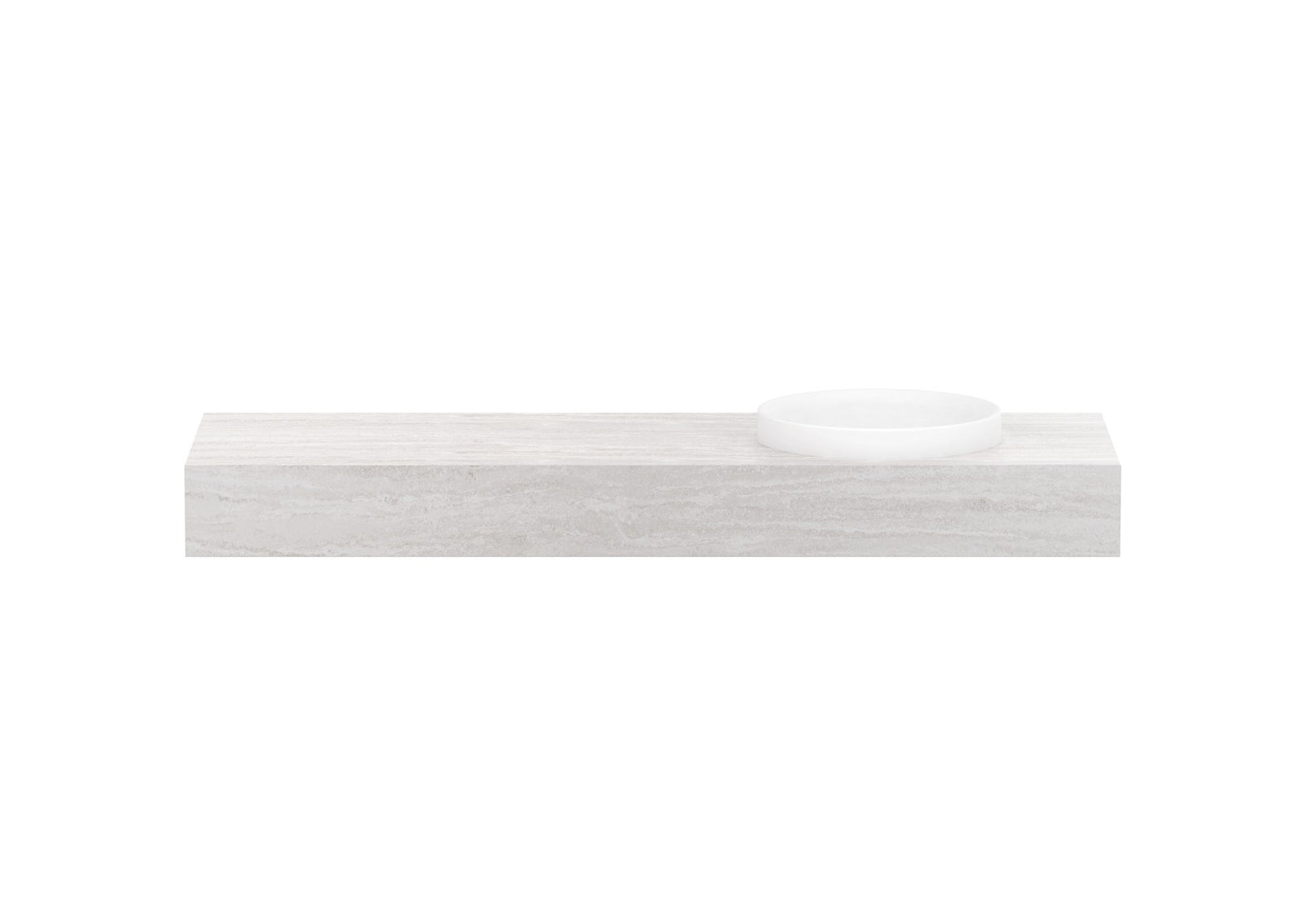ADP Michel Wall Hung Vanity 1500mm right offset bowl, front view