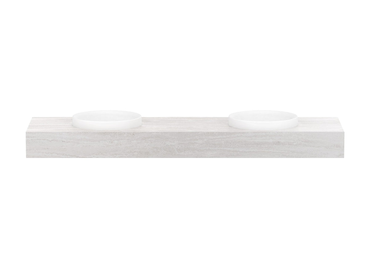 ADP Michel Wall Hung Vanity 1800mm double bowl, front view