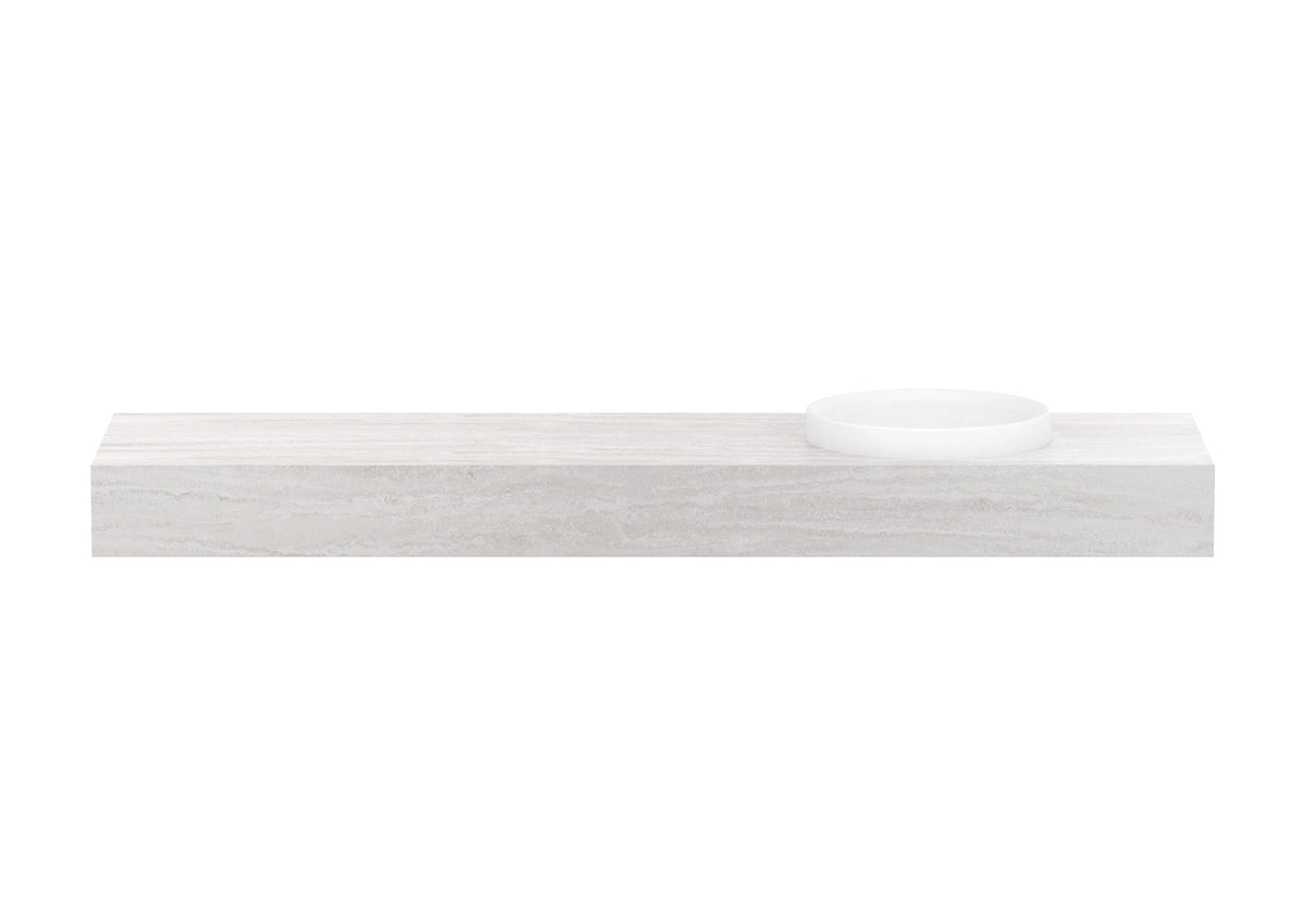 ADP Michel Wall Hung Vanity 1800mm right offset bowl, front view