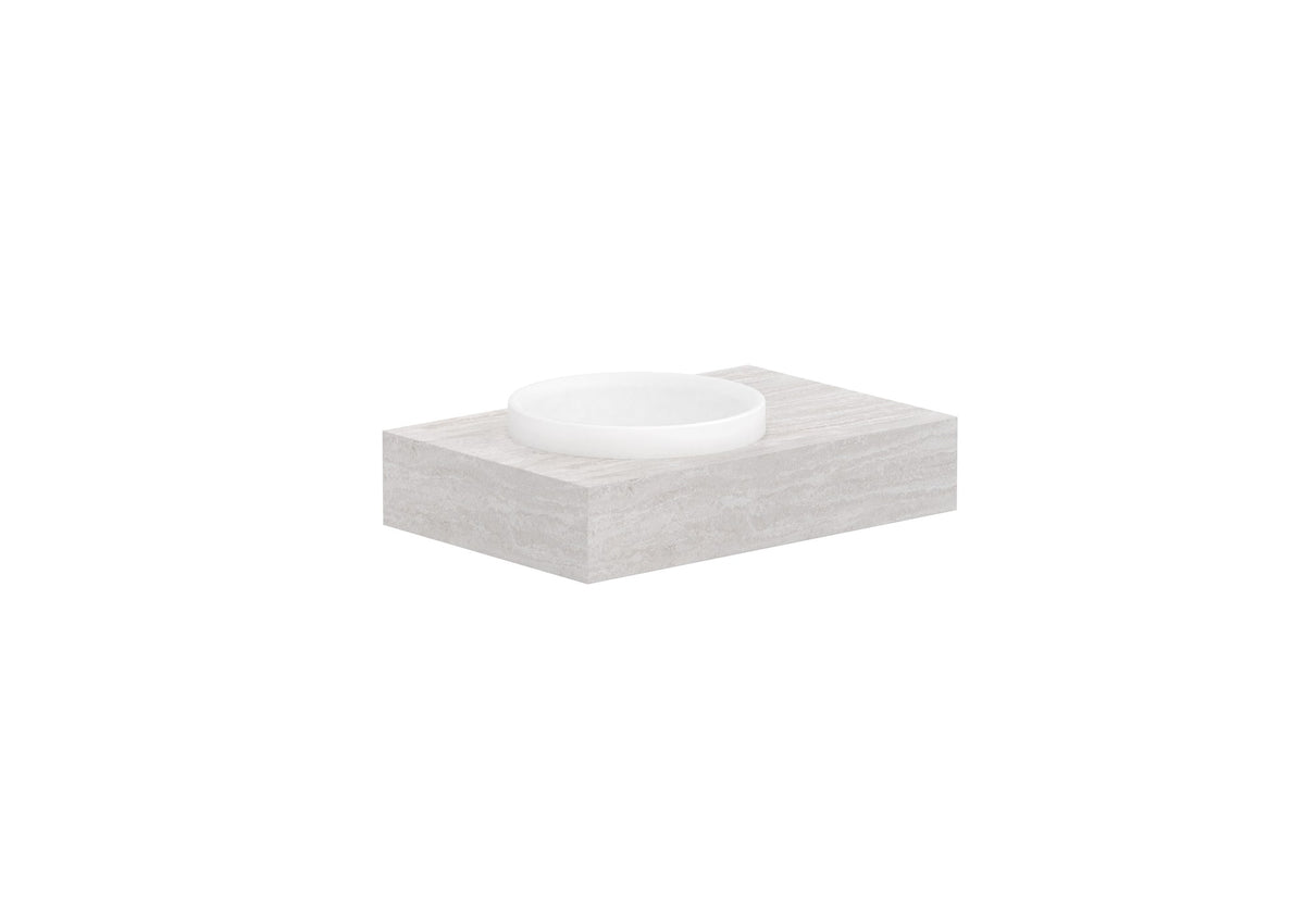 ADP Michel Wall Hung Vanity 750mm left offset bowl