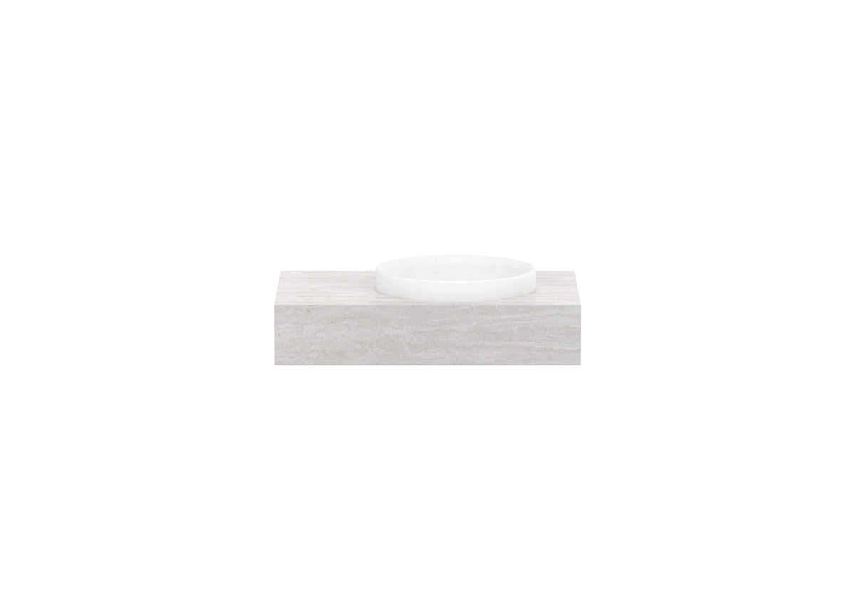 ADP Michel Wall Hung Vanity 750mm right offset bowl, front view
