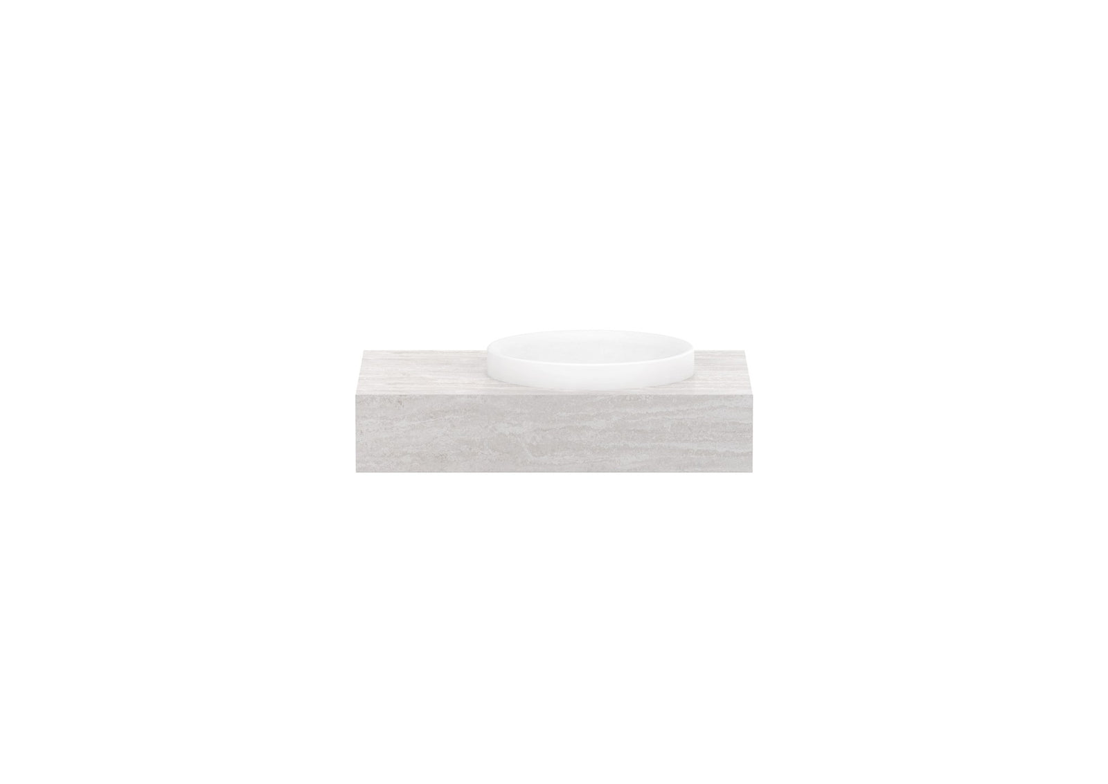 ADP Michel Wall Hung Vanity 750mm right offset bowl, front view