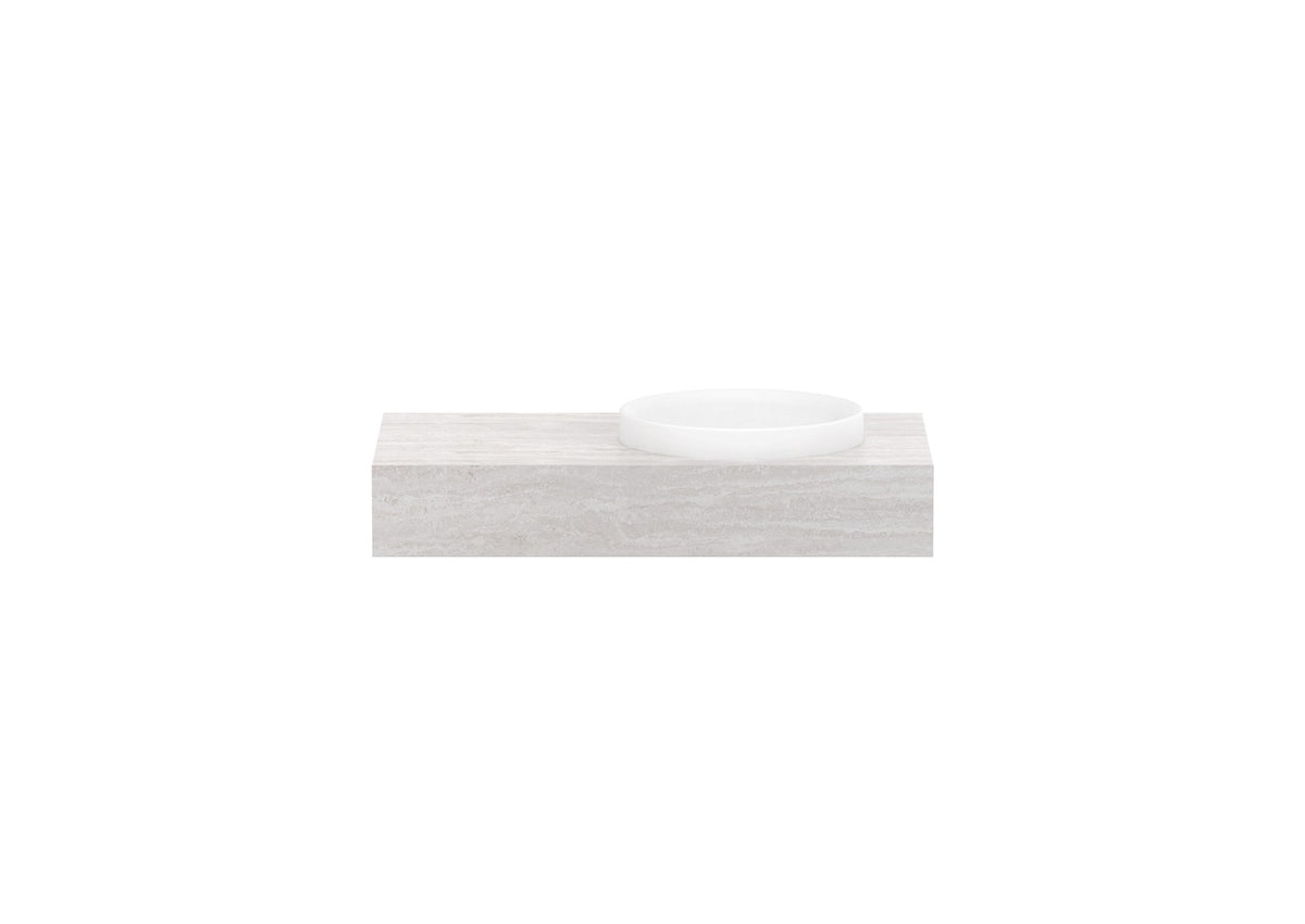 ADP Michel Wall Hung Vanity 900mm right offset bowl, front view