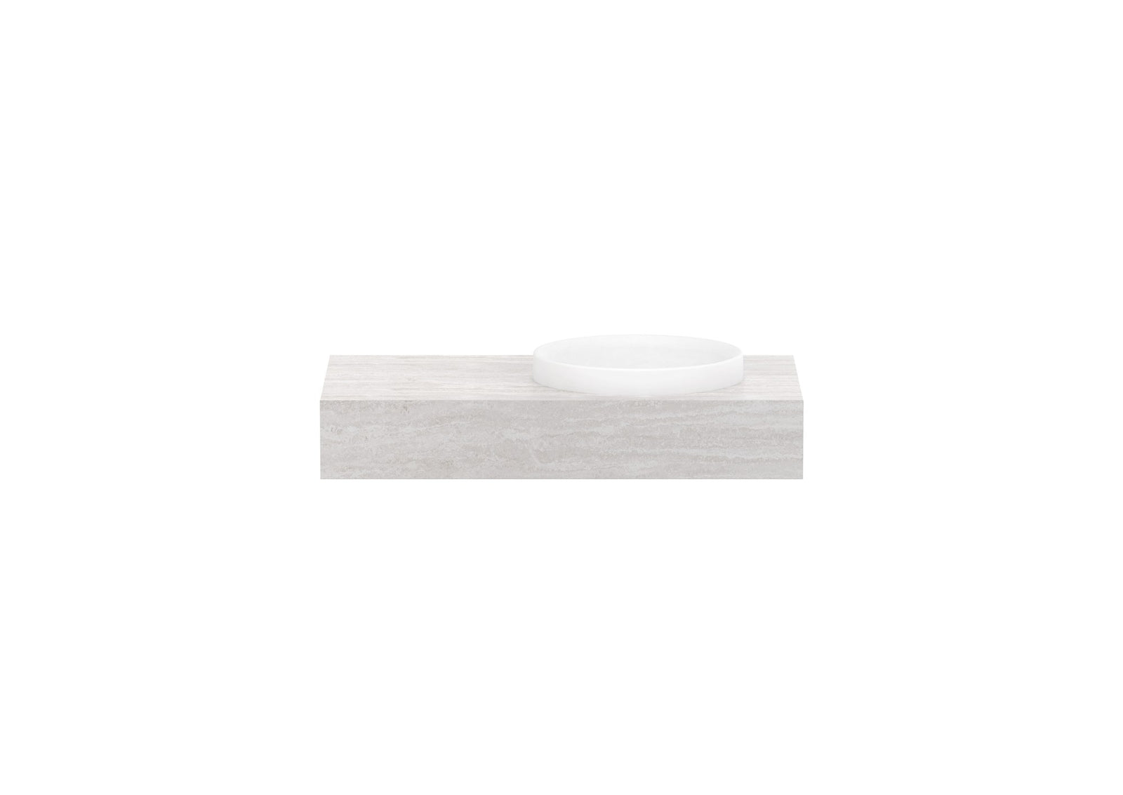 ADP Michel Wall Hung Vanity 900mm right offset bowl, front view