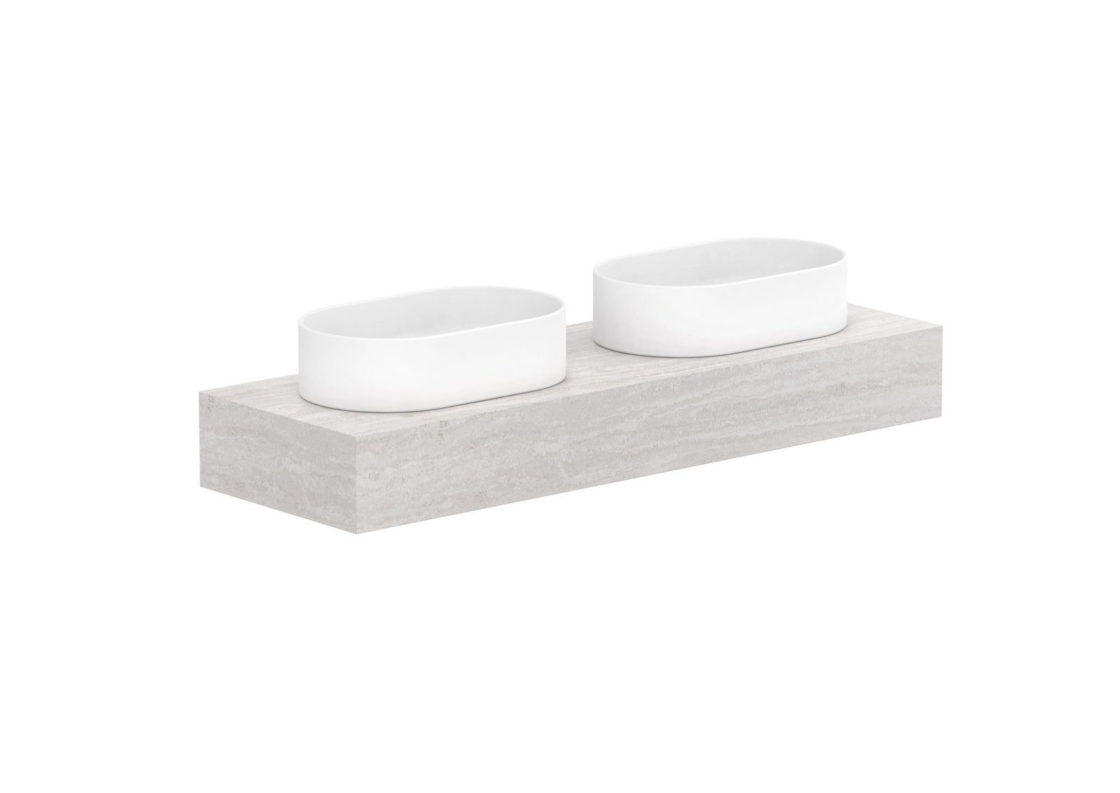 ADP Michel Ensuite Wall Hung Vanity 1200mm double bowl