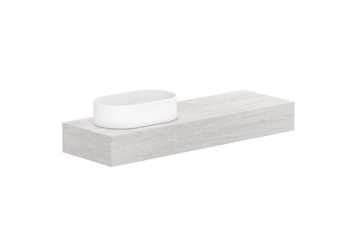 ADP Michel Ensuite Wall Hung Vanity 1200mm left offset bowl