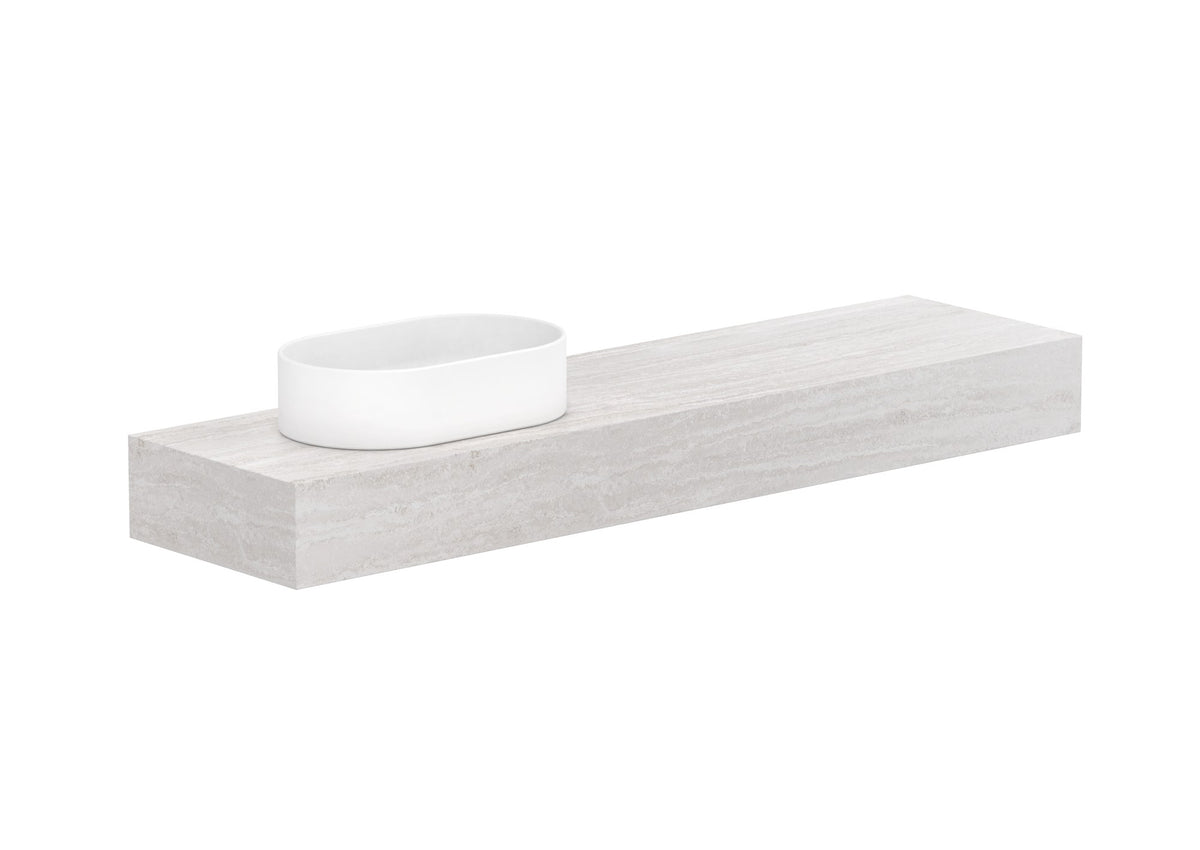 ADP Michel Ensuite Wall Hung Vanity 1500mm left offset bowl