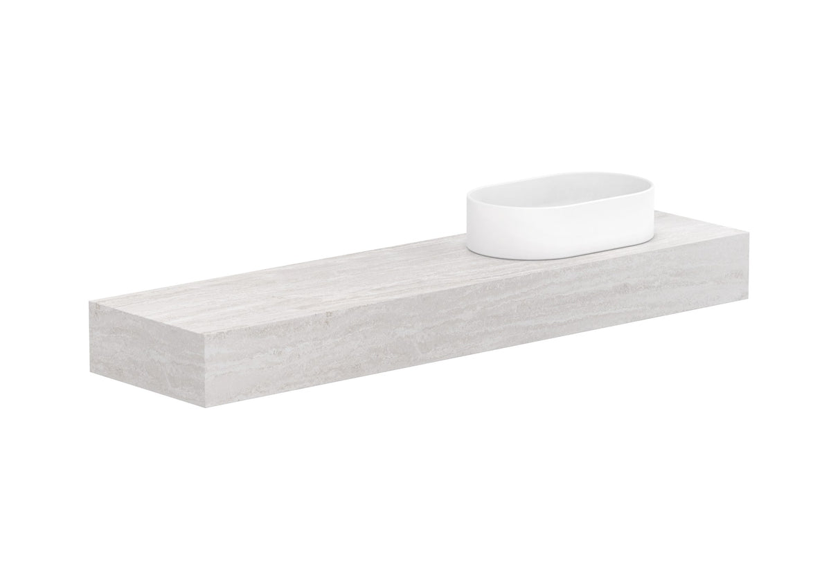 ADP Michel Ensuite Wall Hung Vanity 1500mm right offset bowl
