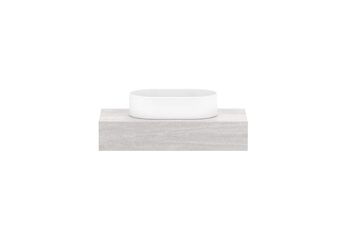 ADP Michel Ensuite Wall Hung Vanity 750mm centre bowl, front view