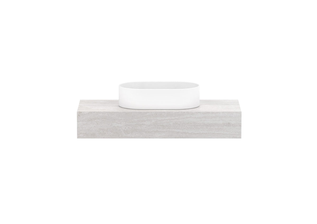 ADP Michel Ensuite Wall Hung Vanity 900mm centre bowl, front view
