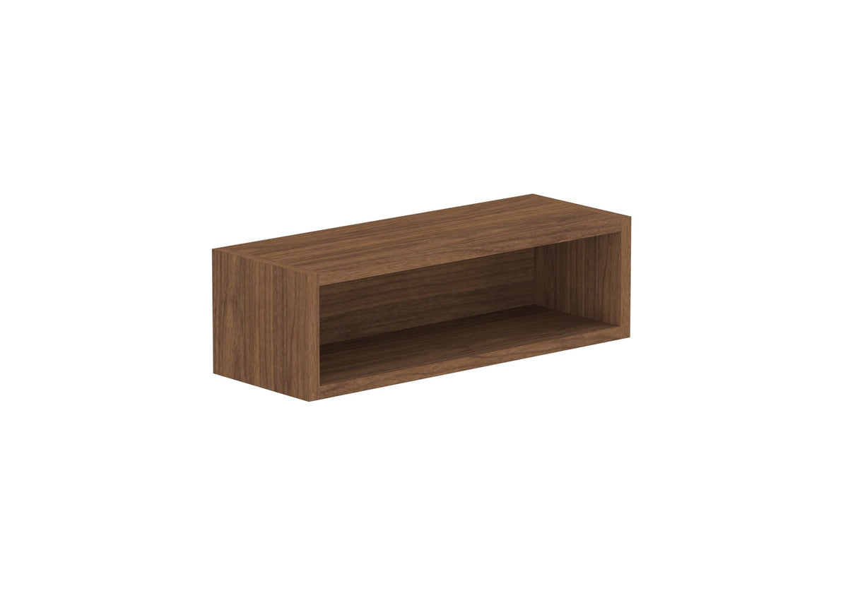ADP Michel Mini Open Shelf in Florentine Walnut, open