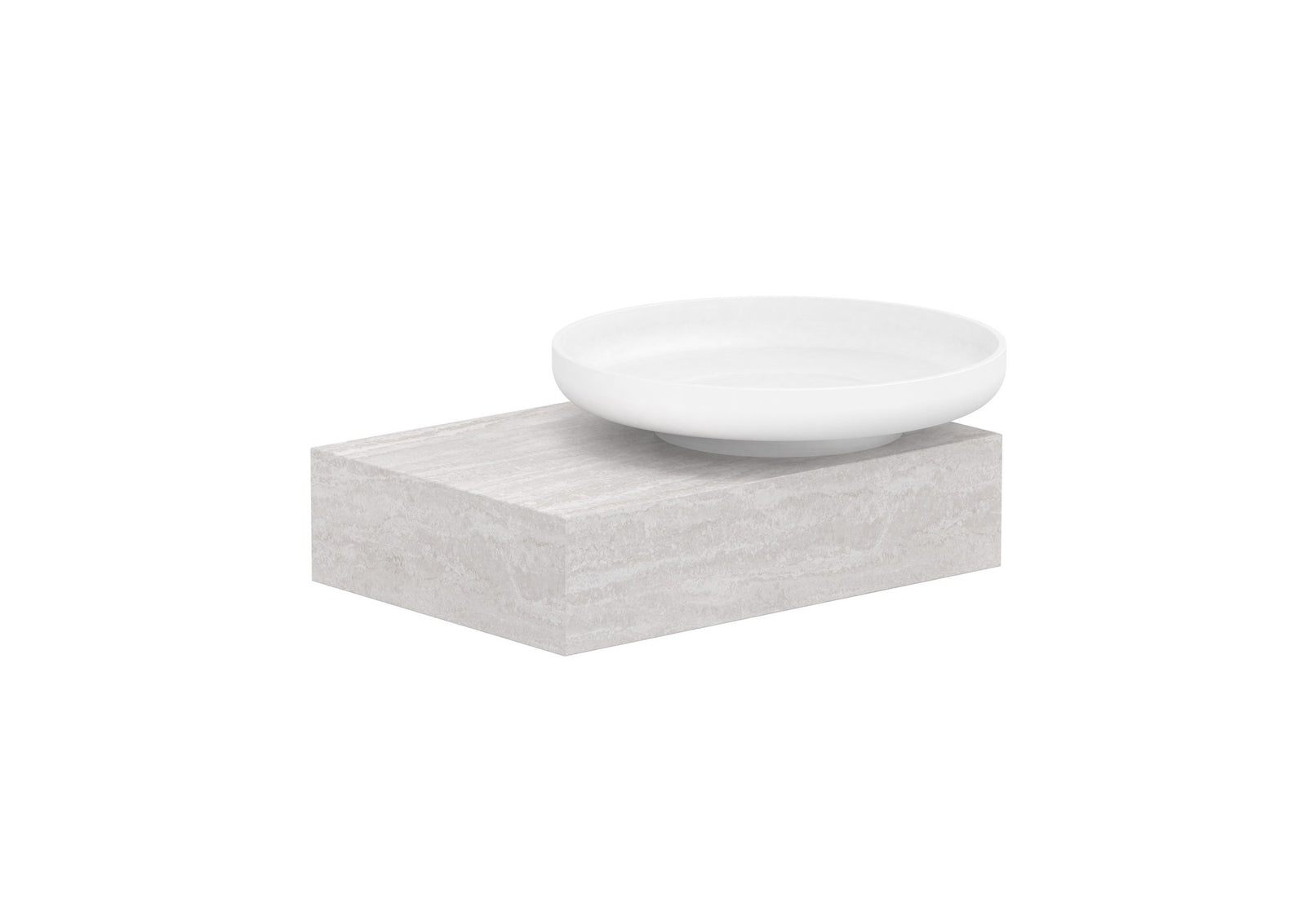 ADP Michel Mini Wall Hung Vanity right offset bowl