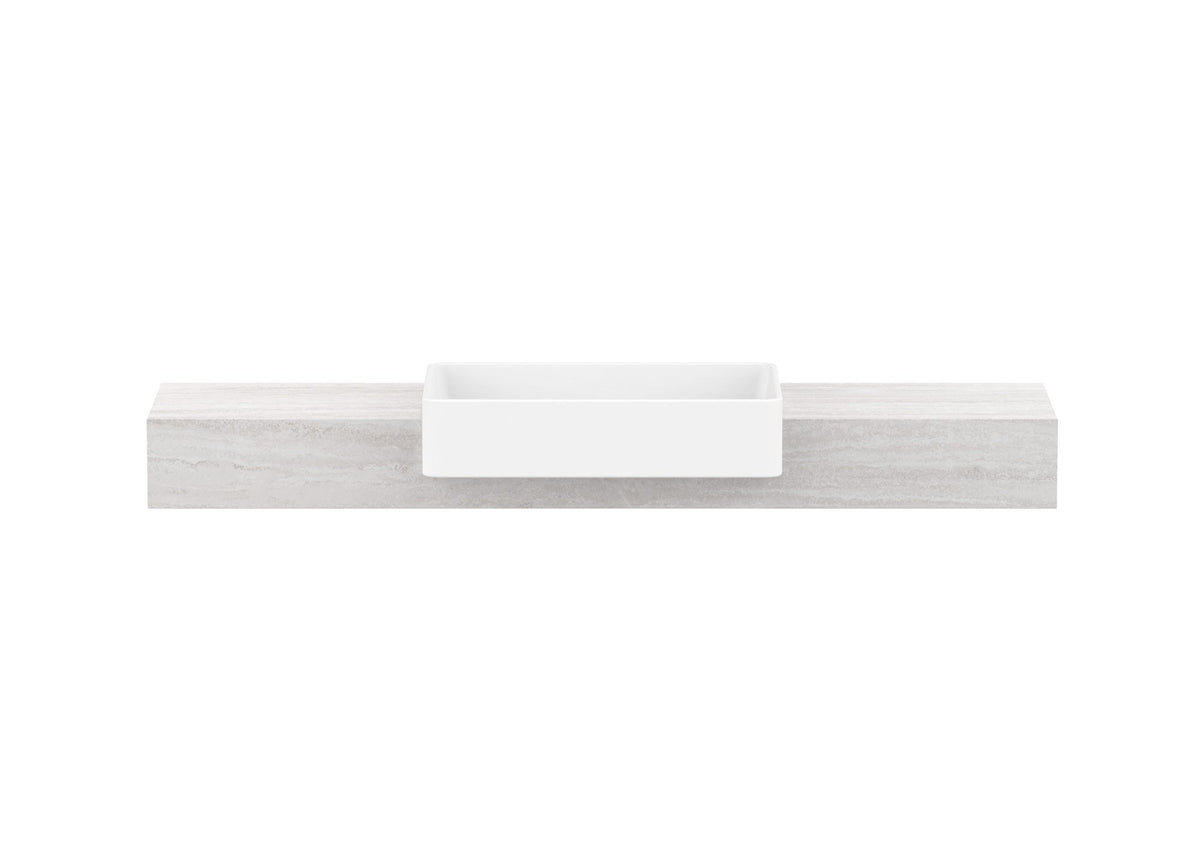 ADP Michel Semi-Recessed Wall Hung Vanity 1500mm centre bowl, front view