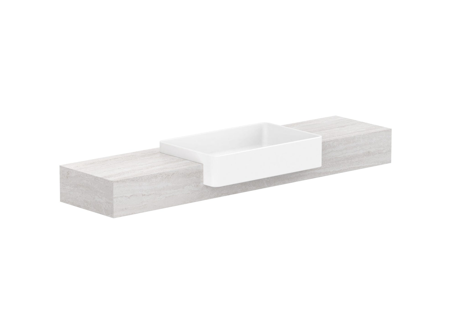 ADP Michel Semi-Recessed Wall Hung Vanity 1500mm centre bowl