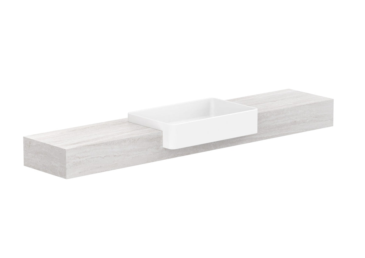 ADP Michel Semi-Recessed Wall Hung Vanity 1800mm centre bowl