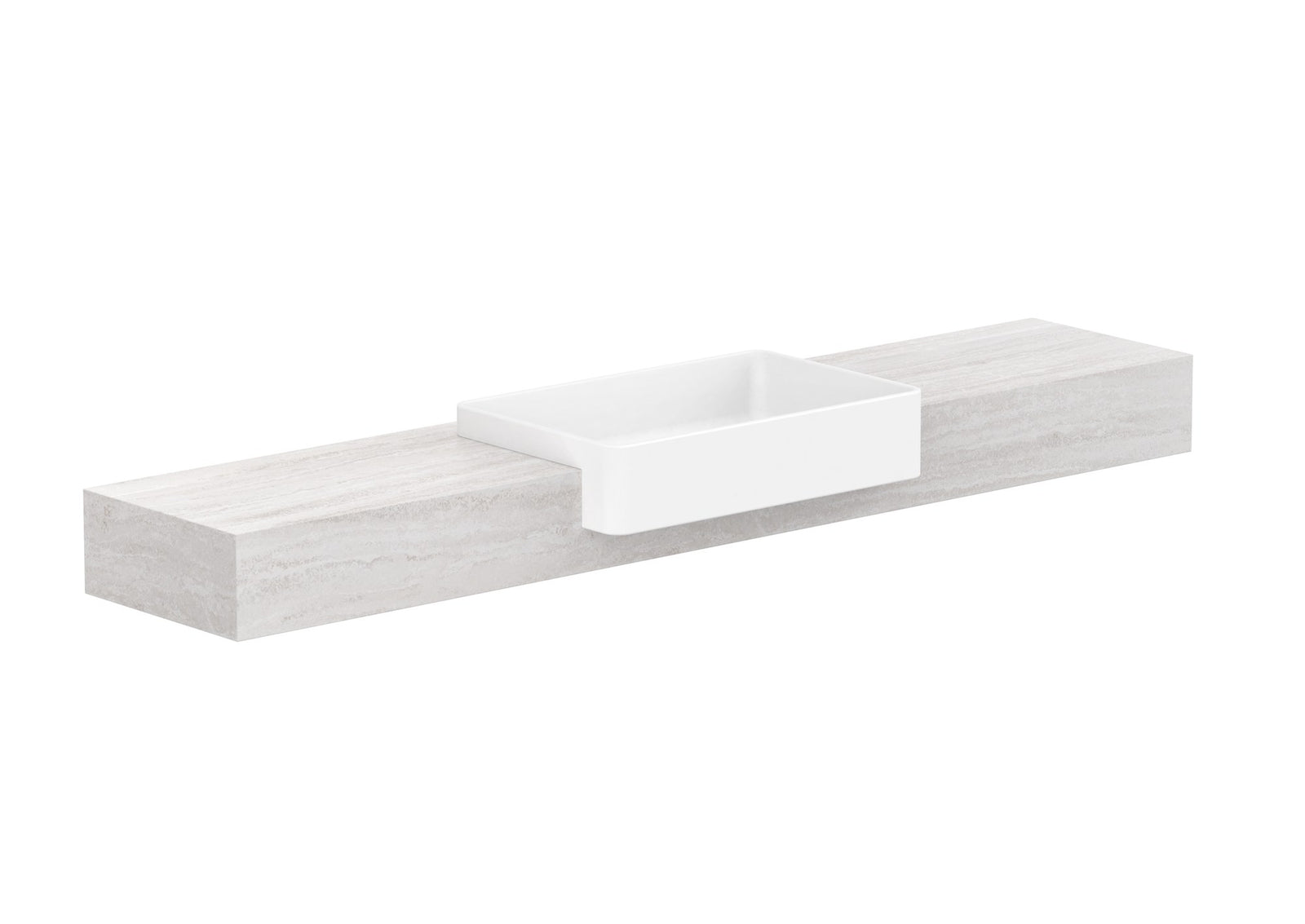 ADP Michel Semi-Recessed Wall Hung Vanity 1800mm centre bowl