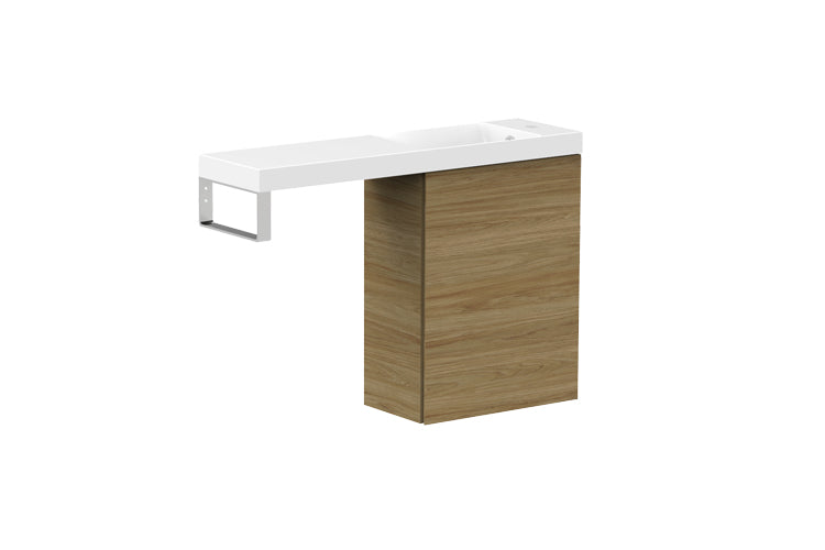 ADP Petite Rail Wall Hung Vanity, side view
