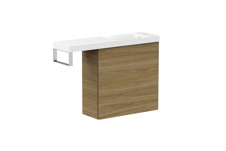 ADP Petite Rail Wall Hung Vanity, side view