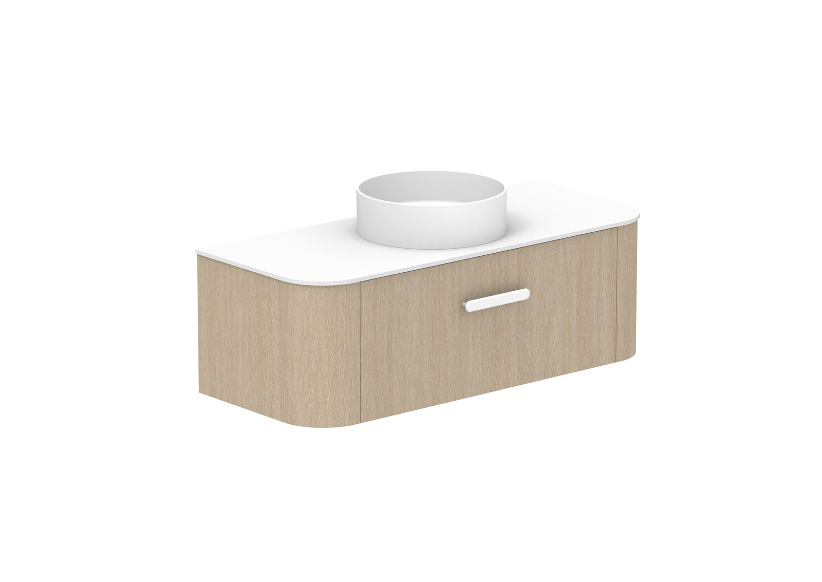 ADP Surry Wall Hung Vanity 1200mm centre bowl in Coastal Oak