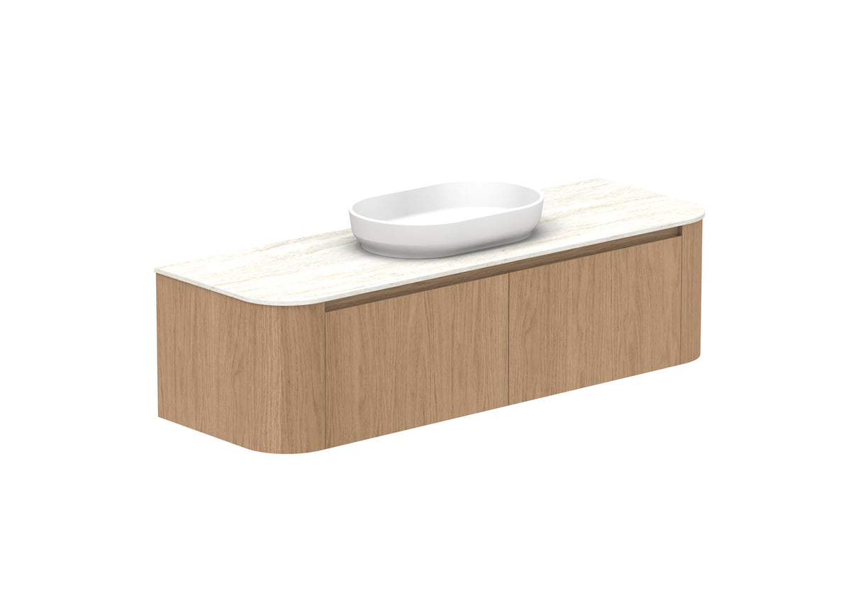 ADP Surry Wall Hung Vanity 1500mm centre bowl in Boston Oak