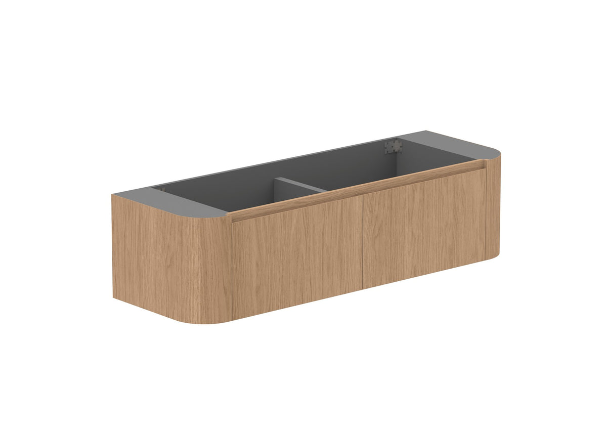 ADP Surry Wall Hung Vanity 1500mm cabinet only in Boston Oak