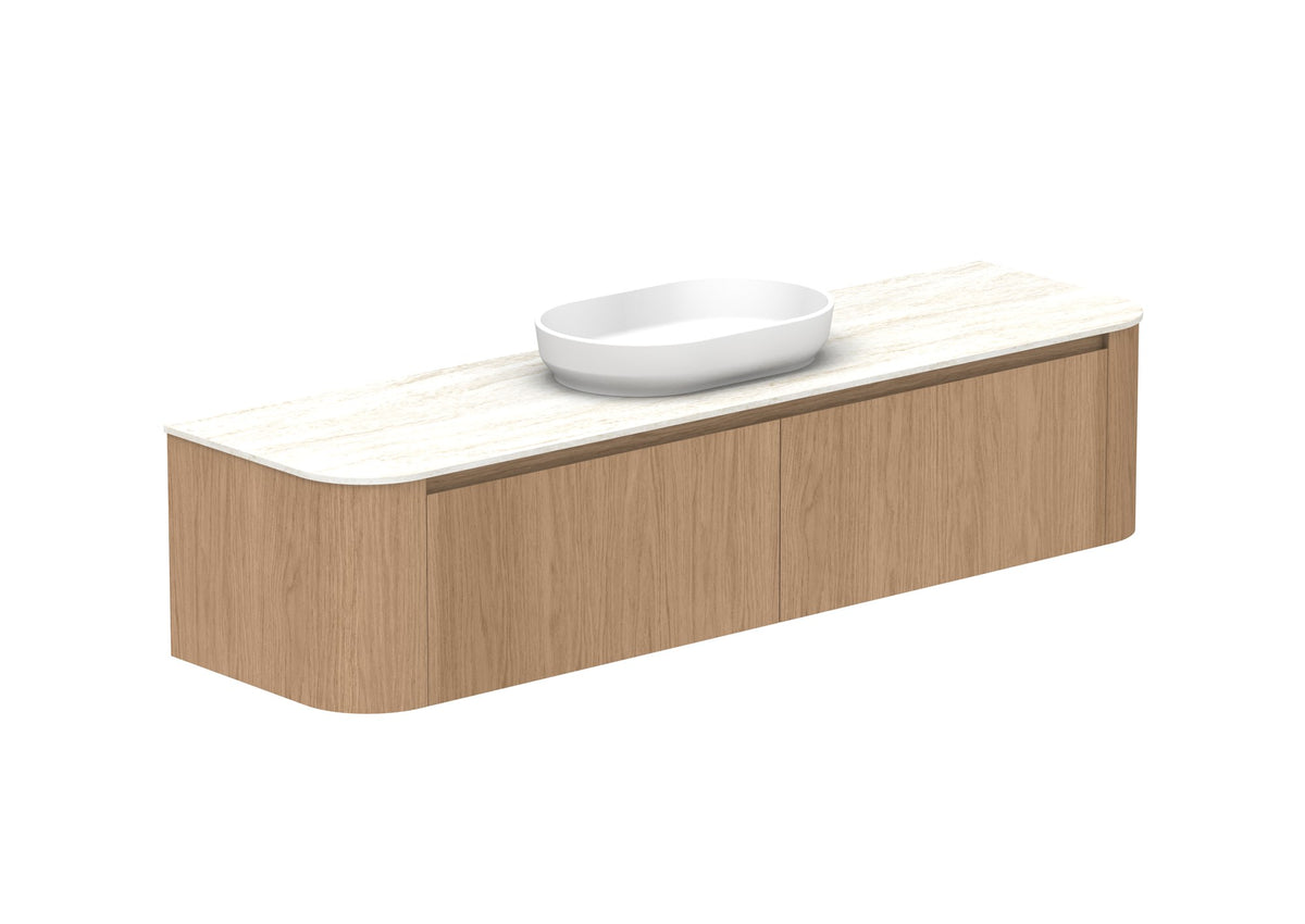 ADP Surry Wall Hung Vanity 1800mm centre bowl in Boston Oak