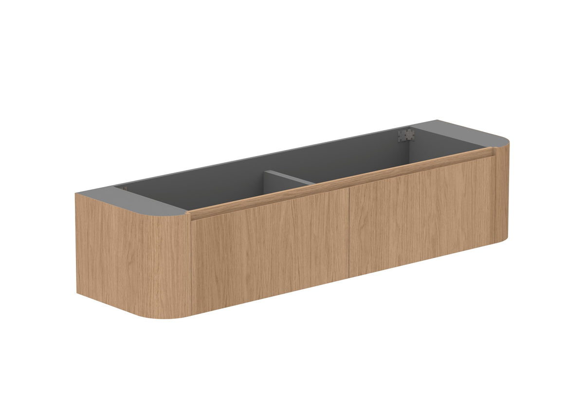 ADP Surry Wall Hung Vanity 1800mm cabinet only in Boston Oak