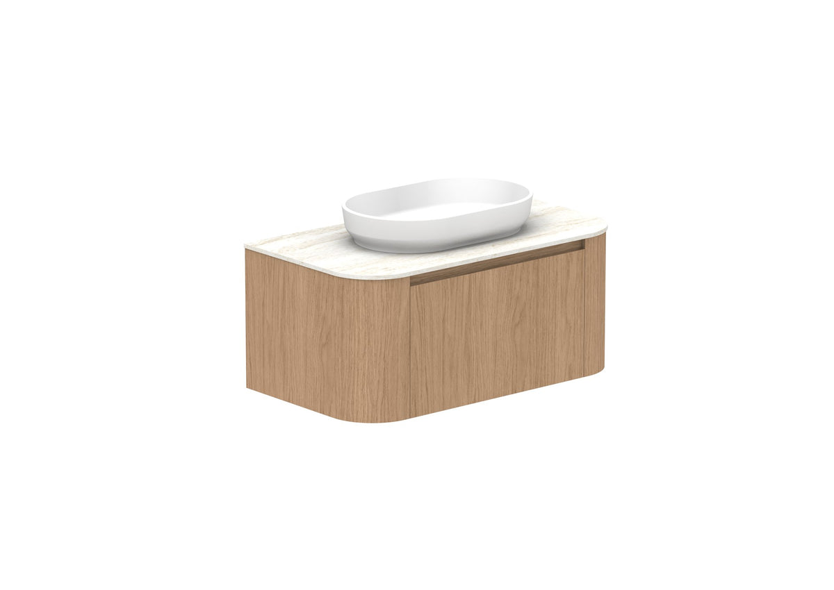 ADP Surry Wall Hung Vanity 900mm centre bowl in Boston Oak