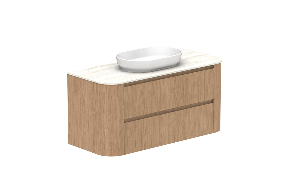 ADP Thea Wall Hung Vanity 1200mm centre bowl in Boston Oak