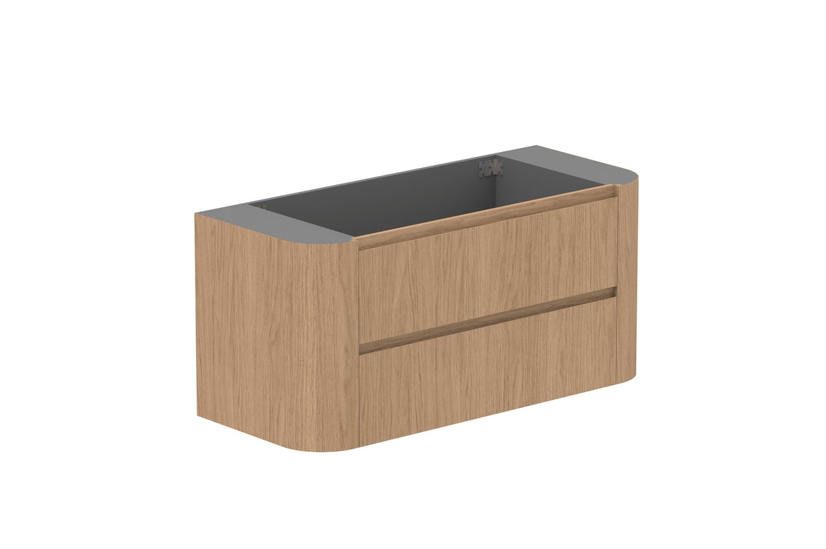 ADP Thea Wall Hung Vanity 1200mm cabinet only in Boston Oak
