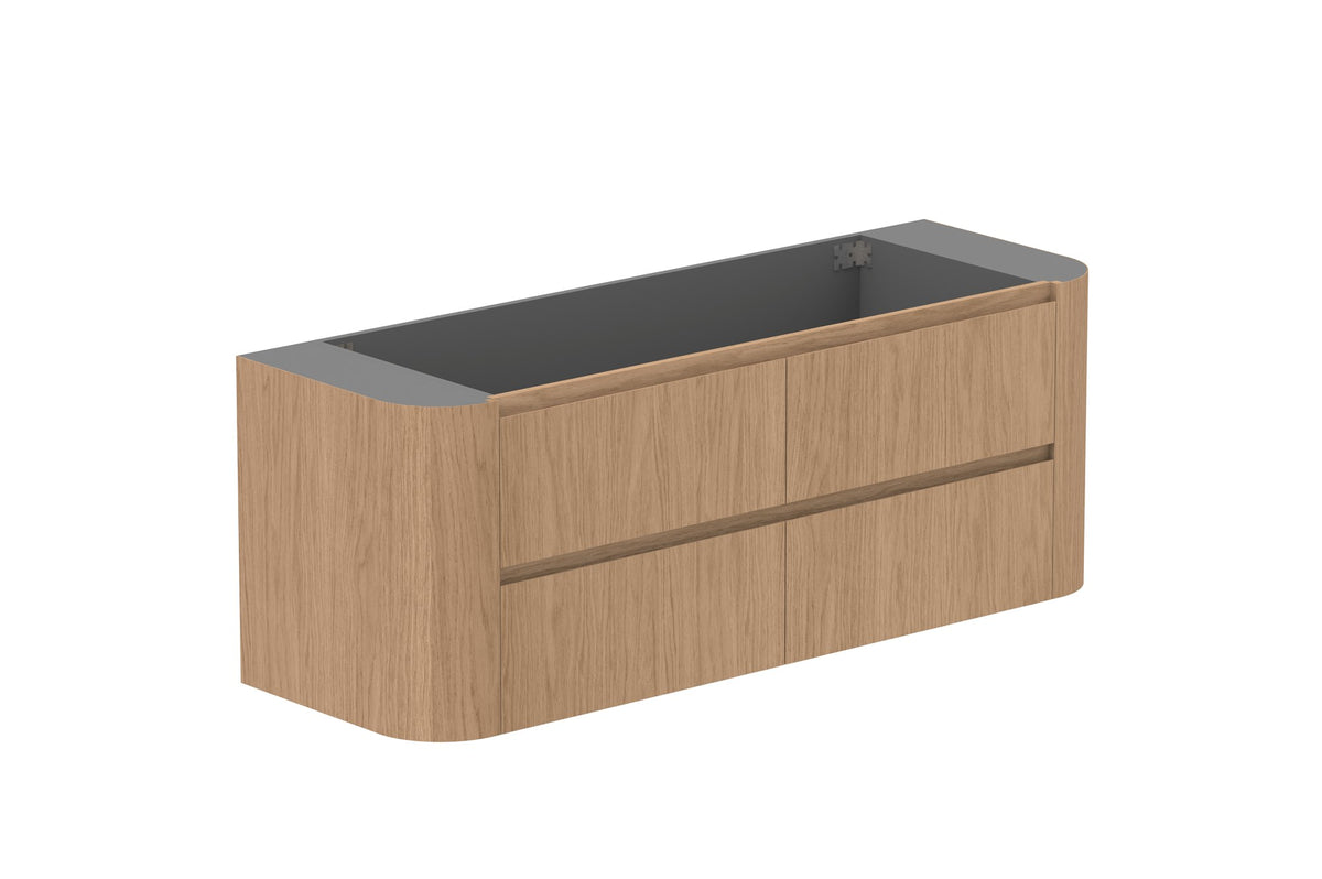 ADP Thea Wall Hung Vanity 1500mm cabinet only in Boston Oak