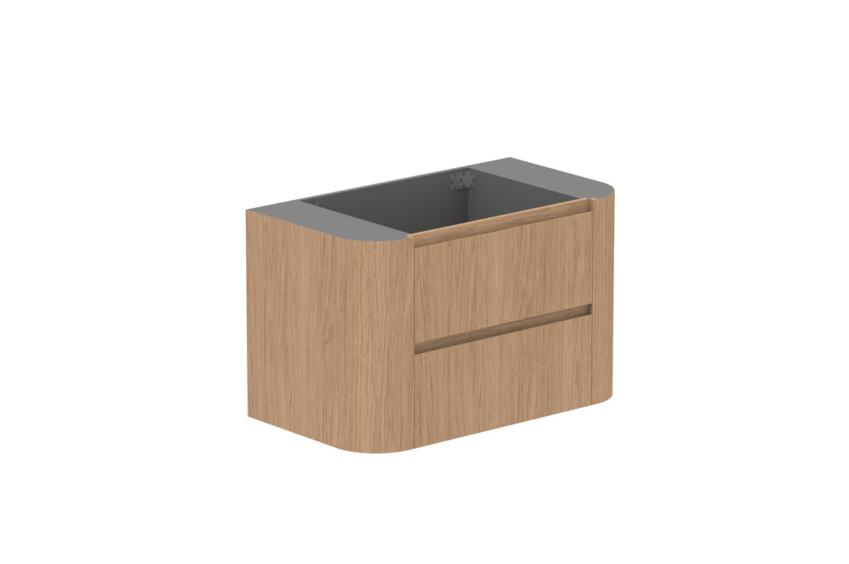 ADP Thea Wall Hung Vanity 900mm cabinet only in Boston Oak